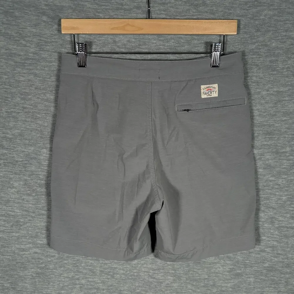 Faherty All Day Shorts Men 28 Gray 7
